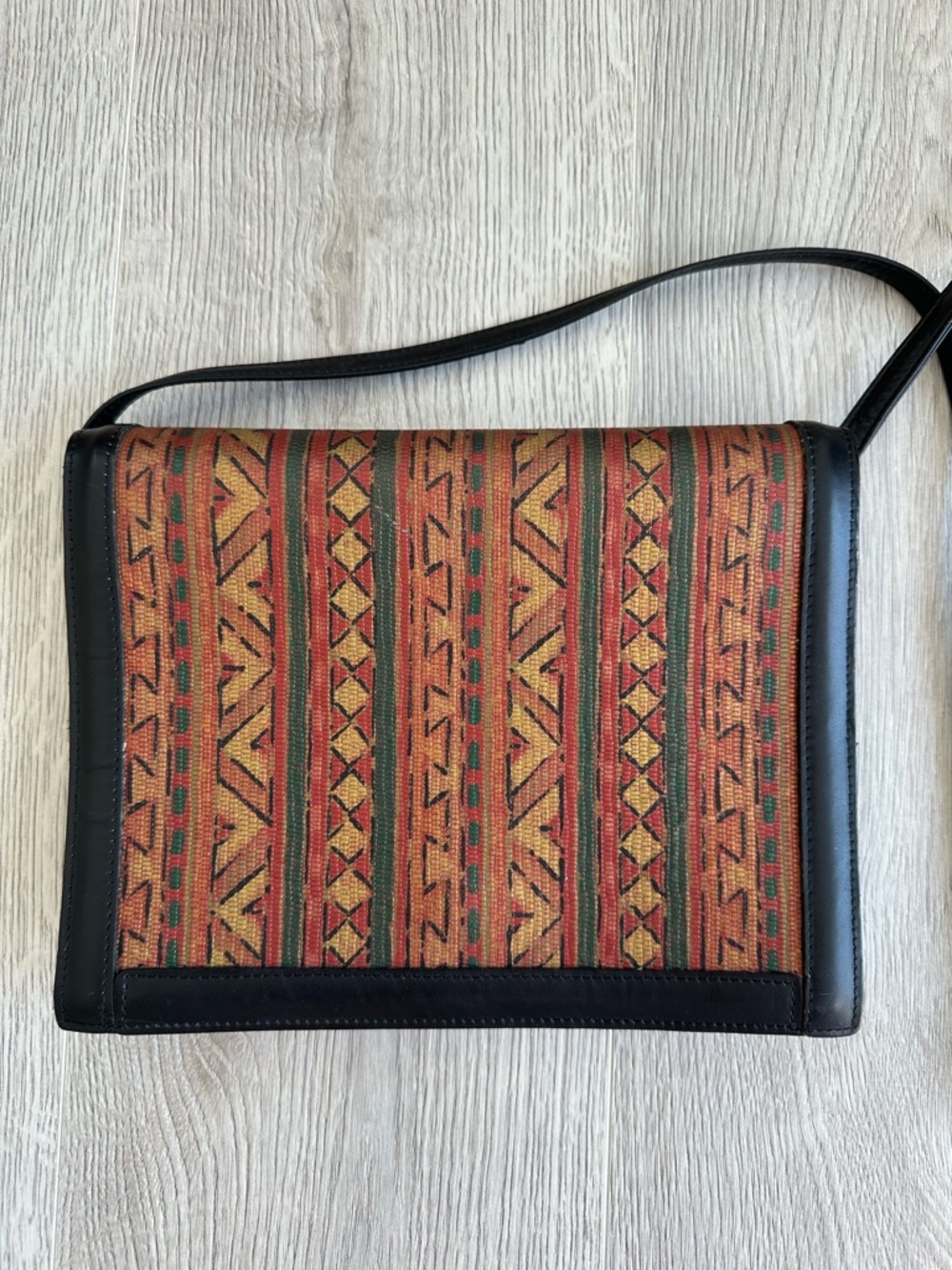 Roberto Vascon Vintage Hand-Painted Leather Crossbody Bag | Artisan | EUC